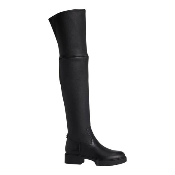 COACH Women's Lisa Leather Over The Knee Boots Black Size 8 1/2 - Picture 1 of 4